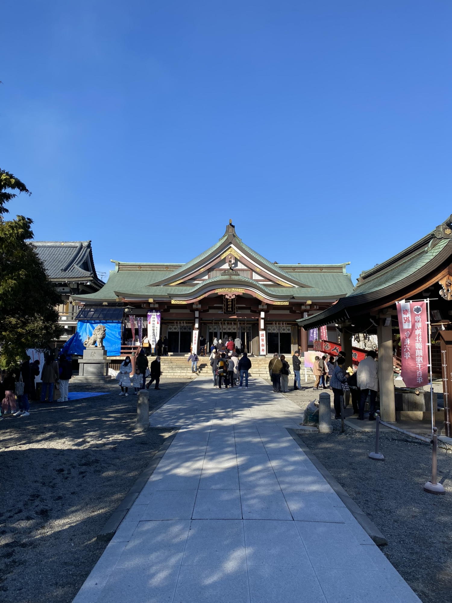 神明神社　左義長